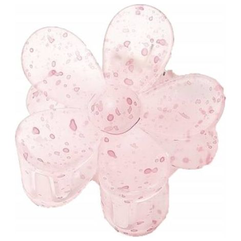 Ecarla Haarspange Blume transparent Hellrosa SP193