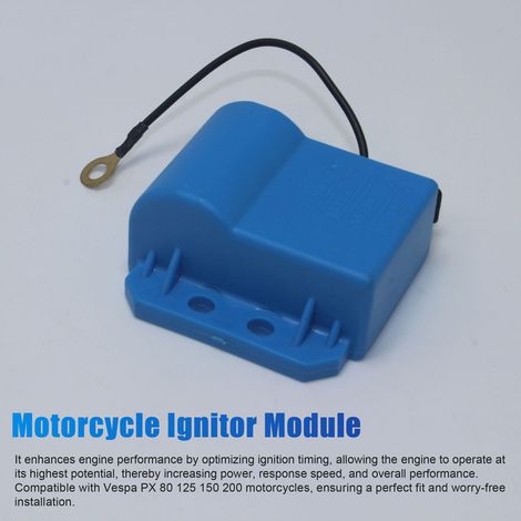 Ortviai Module d’allumage intégré pour moto Vespa PX 80/125/150/200 – Référence 32398112, couleur bleue (1/4)