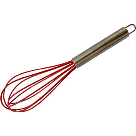 Fouet À Œufs En Silicone - Acier Inoxydable - Pour Pâtisserie Et Cuisine - 1 Pièce (1/5)