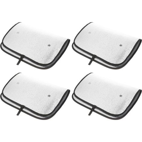 Levemolo Lot de 4 Housses de Fenêtre pour Camping-Car en Aluminium Argenté, Protection Solaire Intégrale, Isolation et Occultation pour Fenêtres de Camping-Car en Voyage (1/5)