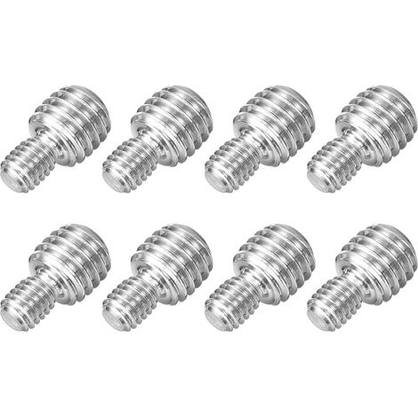 8 Pièces Vis de Réduction à Double Tête, M6 x 10mm à M10 x 10mm Boulons Filetés à Double Extrémité en Acier Inoxydable 304 pour Fixation d'assemblage de Machines de Meubles (1/5)