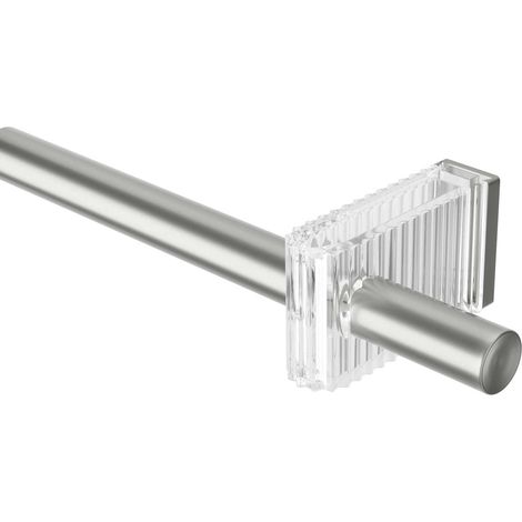 Tringle à rideaux extensible en acier Flute