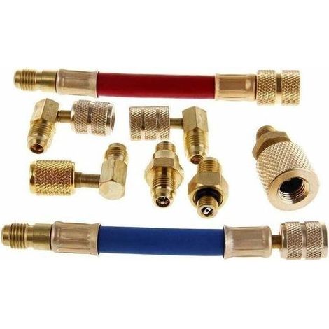 Kit de tuyau adaptateur secteur R134A/R12 pour climatiseur et climatisation (1/3)