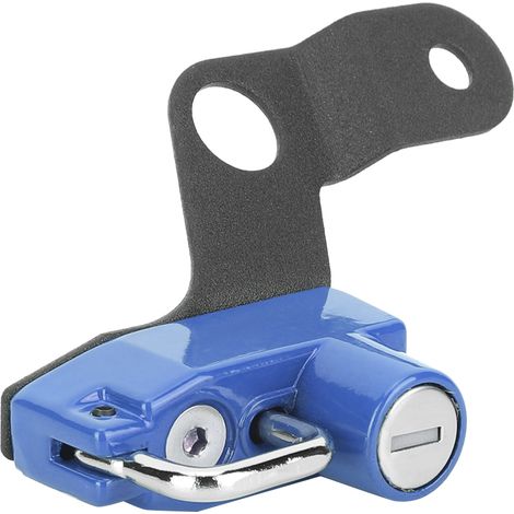 Support Moto Verrou Casque Support Crochet Aluminium pour Suzuki GSX1300R Hayabusa 2008+ (Bleu) (1/4)