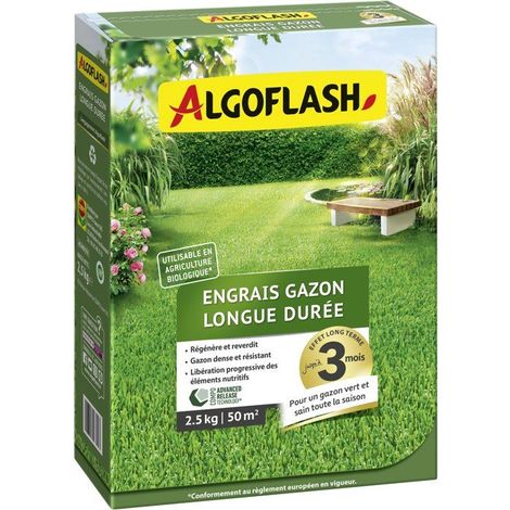 Rasendünger - ALGOFLASH - Langzeit - 2,5 kg