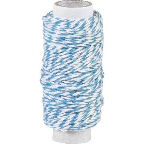Filo di cotone ritorto, 20 m, blu