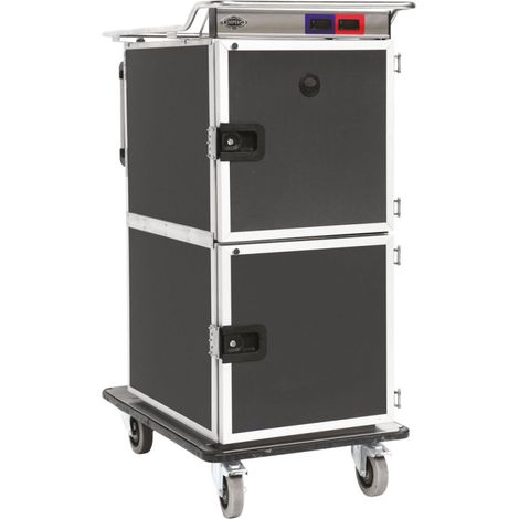 Chariot thermique et réfrigéré pour banquet 6+6x GN 1/1 max. h 65 mm, +65°/+75°C +4°/+10°C 536x920x1640 mm - VIRTUS