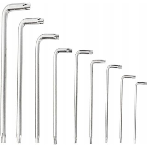 Chiavi a brugola da 1,5-10 mm CRV, 9 pezzi TORX