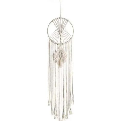 SABIR Traumfänger-Dekor, Boho-Traumfänger, Makramee-Wandbehang, handgewebter Traumfänger für Heimdekoration, Hochzeitsarrangements, Festival-Geschenk für Mädchen oder Kinder (1/5)