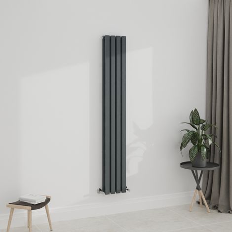 WarmeHaus Anthracite 1800x270mm Radiator Double Grey Flat Panel (1/5)