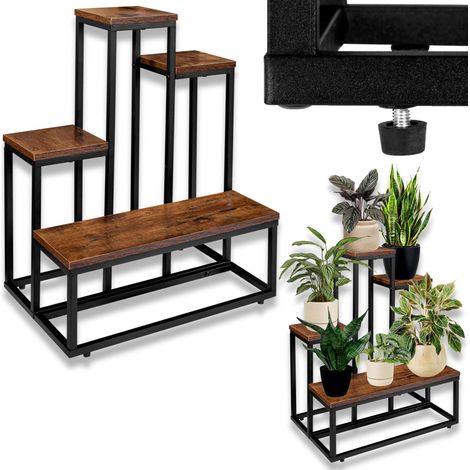 Supporto per fiori da terra stile loft, supporto per fiori ANTIRES RUSTIC