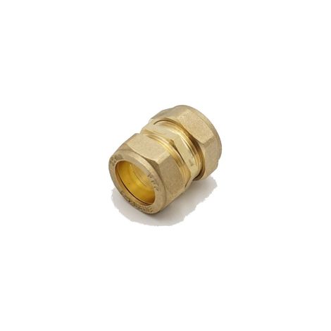 Prima Classic 22mm Brass Compression Coupling - WRAS Approved