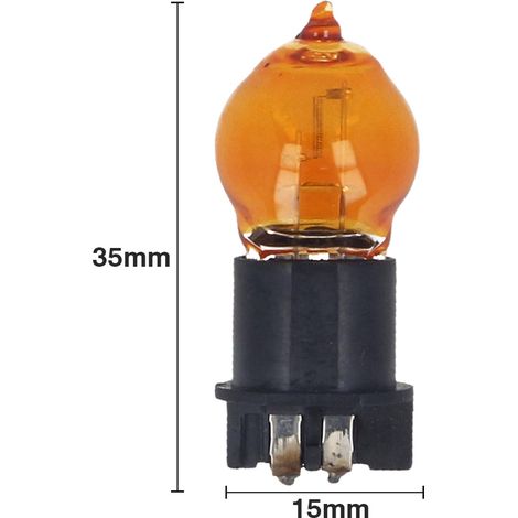2 PZ Lampada Alogena PWY24W 12V 24W Amber WP3.3x14.5-4 Compatibile Philips (1/2)