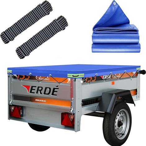 Trailer Tarpaulin 150 x 105 cm, Waterproof Protection Plate with Rope, Ideal for Regular 100/200, Classic 153, DAXARA 158, NLC 1510, HP 400, 401, 500 (1/5)