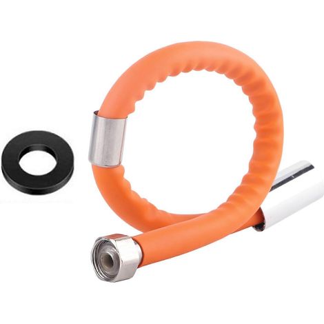Rallonge de robinet étanche et flexible à 360° avec interface G1/2, grande taille (50 cm / 19,7 po). (1/4)