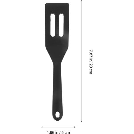 Lot de 6 Spatules en Silicone Noires, Ustensiles Cuisine Antiadhésifs Poignées Ergonomiques, Mini Pelles Multifonctions pour Pâtisserie et Cuisson à Domicile (1/4)