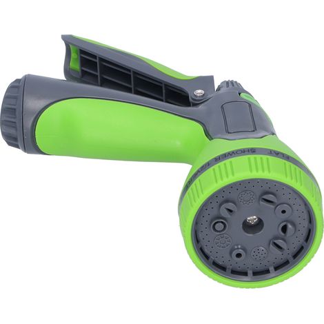 Juego de pistola de riego de alta presión con 10 boquillas diferentes, para riego de jardines y lavado de coches, versátil y potente. (1/5)