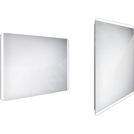 Nimco - Miroir avec éclairage LED, 100x70 cm, aluminium ZP 17004 (1/4)