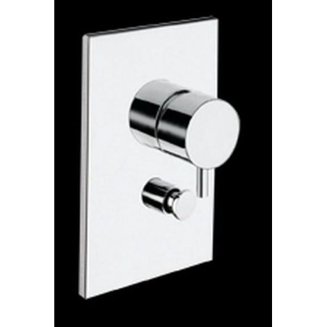 FACADE LAITON MITIGEUR DOUCHE TRIVERDE 2 SORTIES CHROME - CRISTINA ONDYNA TV68951 (1/2)