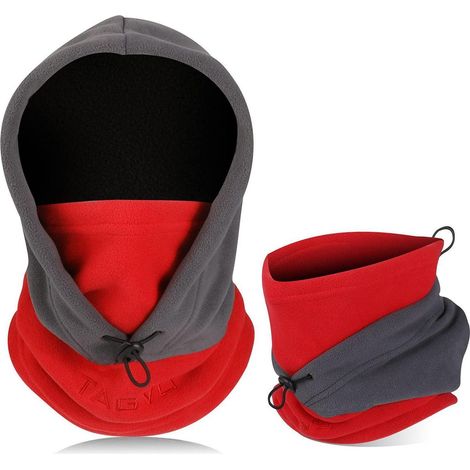 Cagoule polaire coupe-vent et respirante pour sports d'hiver, unisexe (1/5)