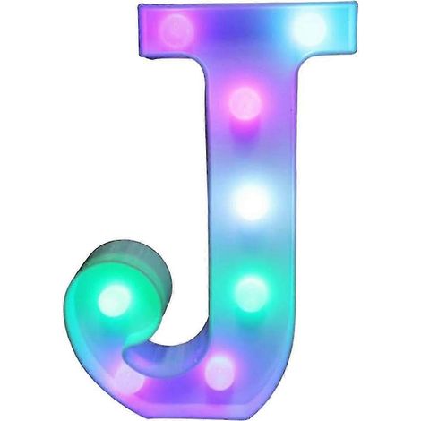 [LCS] Lettres lumineuses LED colorées avec télécommande - Initiales lumineuses pour bars et fêtes - Décorations pour la maison (1/5)