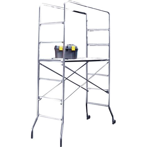 H220 cm verzinktes Stahl -Gerüst mit 30 kg mehr Rädern steigern