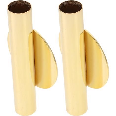Lot de 2 vases muraux en métal doré pour fleurs séchées, installation sans perçage (1/5)