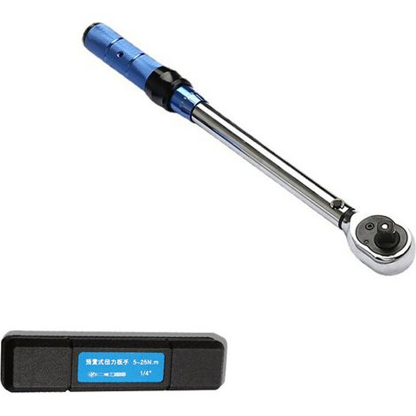 VURAHOME - Clé dynamométrique de haute précision, clé dynamométrique de réparation automatique de vélo à domicile réglable en acier au vanadium avec boîte de rangement, 3/8(10-60nm) (1/5)