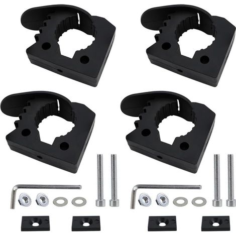 Quick Release Rubber Clamp Mount Kit for Roof Rack Shovel Holder (1/4)