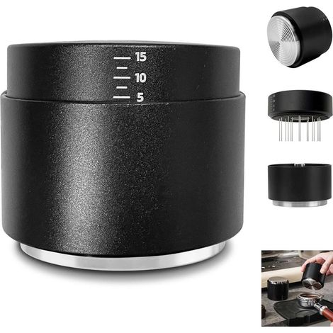 Distributeur de café et tasseur 3 en 1 avec outil WDT, kit distributeur d'espresso, tasseur à café pour porte-filtre de 58 mm. (1/5)