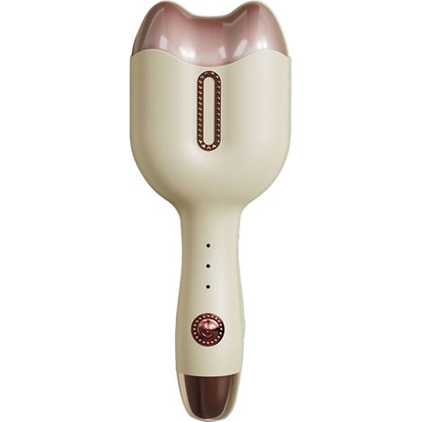 Bigoudis électriques portables 220V PTC, fer à friser pratique pour cheveux, style mignon, voyage et maison, couleur jaune. (1/5)