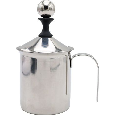 400ml Acier inoxydable Au lait Frother Bricolage Fancy Coffee Cream Coffee Foamer Outil de cuisine au crème de lait (1/5)