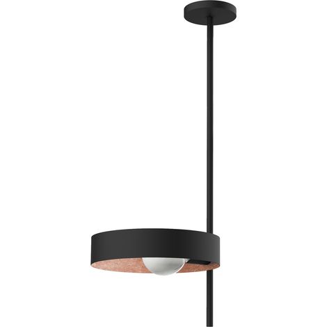 LUMICOM  ALLEY Plafoniera, 1XE27, max 42W, metallo, nero/foglia rame, 30cm
