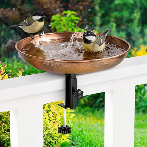 Abreuvoir Oiseaux Exterieur, Fontaine Oiseaux Exterieur, Mangeoire Oiseau Exterieur à Suspendre, Abreuvoir Suspendu en Fonte, Bain Oiseaux Exterieur pour Balcon et Jardin (1/5)