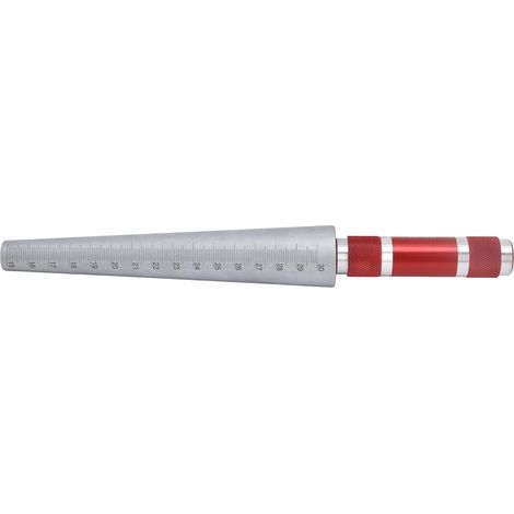 Jauge d'ouverture conique, règle d'épaisseur, outil de mesure de diamètre intérieur en acier inoxydable 15‑30 mm (1/5)