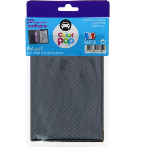 PORTE PAPIER CARBON GRIS FONCE (1/2)