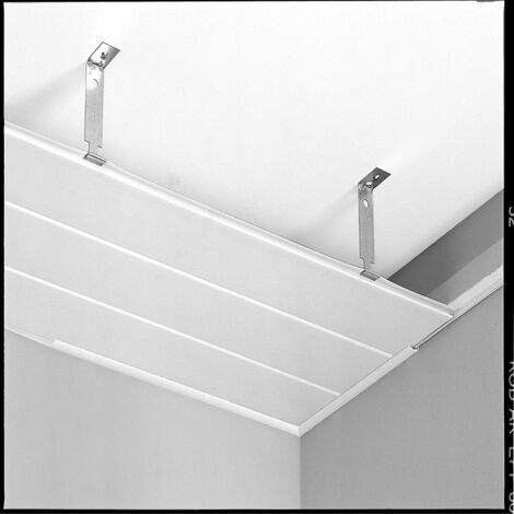 Ensemble de 200 supports de plafond en métal 171 mm pour ossature bois (1/5)