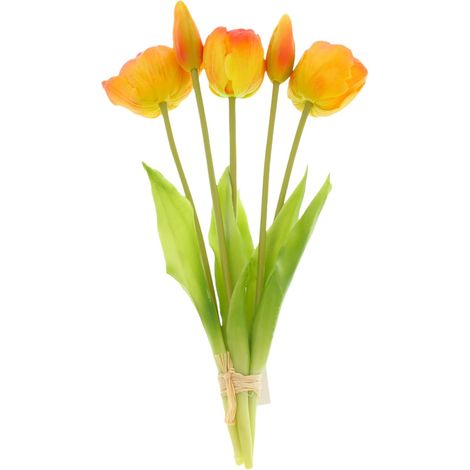 Tulipes artificielles, fleurs artificielles, effet réaliste, décoration de table-AquaForge (1/5)
