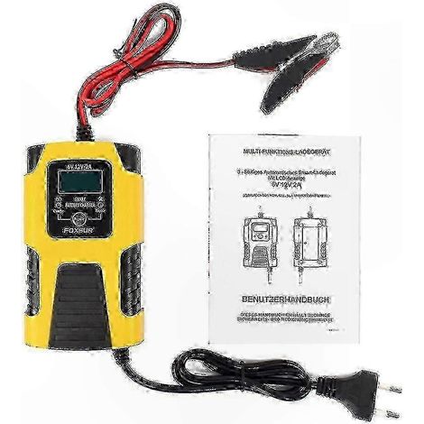Démarreur portable pour voitures et motos, chargeur et mainteneur de batterie 6V/12V (1/5)