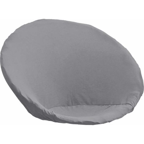 Housse de fauteuil soucoupe, housse de fauteuil lune, housse de fauteuil amovible en tissu spandex doux, gris