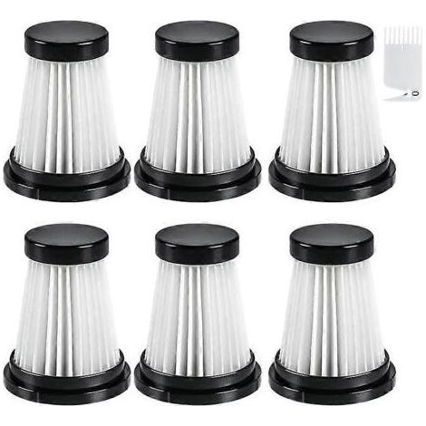 Lot de 6 filtres HEPA pour aspirateur Moosoo K12 / K12 Pro / K13 et aspirateur à main Genius Invictus One 1.0/2.0 (1/5)