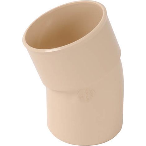 Nicoll – Coude mâle-femelle 20° Ø80 mm PVC sable – Raccord tube descente – Conception lisse pour durabilité – Certification ISO9001