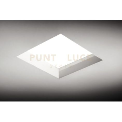 FILIATRA faretto ad Incasso 1 Luce Quadrato Con Vetro bordo bianco attacco GX53 11,5cm