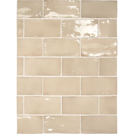 Faïence - MANACOR - BEIGE ARGILE - 7,5X15