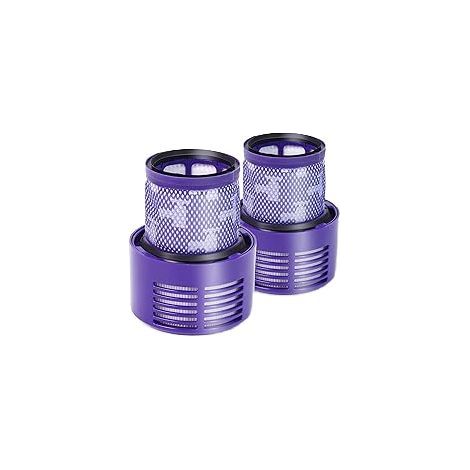 TAISHENGDA Lot de 2 Filtres Compatibles Dyson V10/SV12 – Cartouches de Remplacement Lavables
