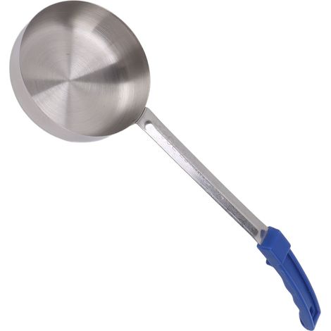 Cuillère à sauce pour pizza multifonctionnelle en acier inoxydable de qualité alimentaire, 237 ml, bleue (sans trou) (1/4)