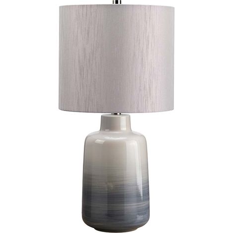 Lampada da tavolo Bacari porcellana blu/grigia E27 Elstead