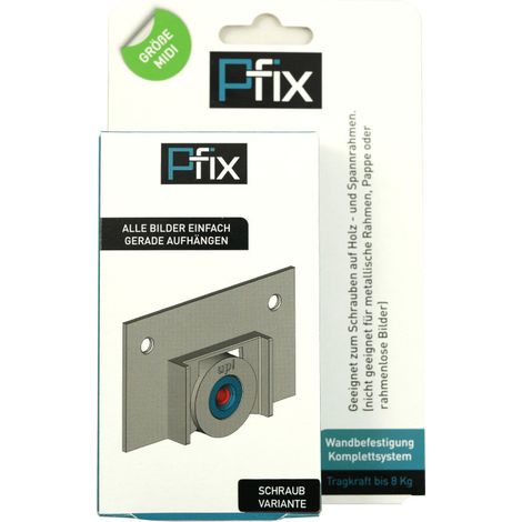 HSI Bilderhaken P-Fix zum schrauben Kunststoff 9 x 5 cm 1 Stück