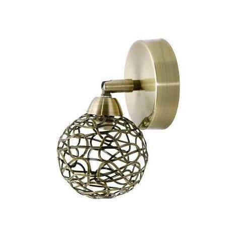 My Lamp - Orlando Table Lamp Brown/silver 1xe14 (40x18)