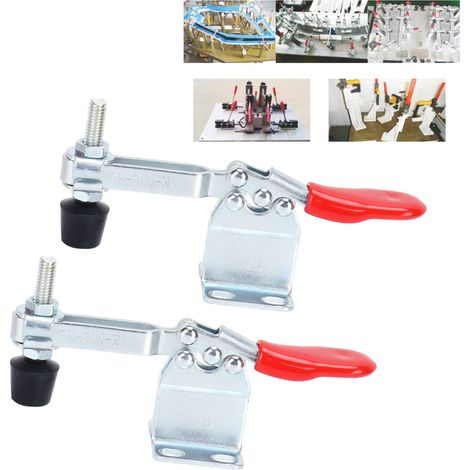 Lot de 2 petites pinces à genouillère à dégagement rapide, pinces horizontales, outils à main, décoration intérieure (1/5)